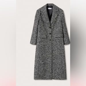 Mango Flecked wool-blend coat (Pernille collap)